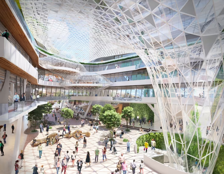 Molson 啤酒厂旧址改造项目——温哥华量子公园效果图(图片来自Concord Pacific)