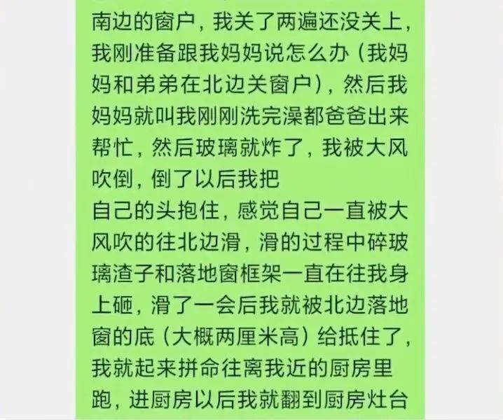 幸存的13岁儿子在网上发声。《大河报》 幸存的13岁儿子在网上发声。《大河报》