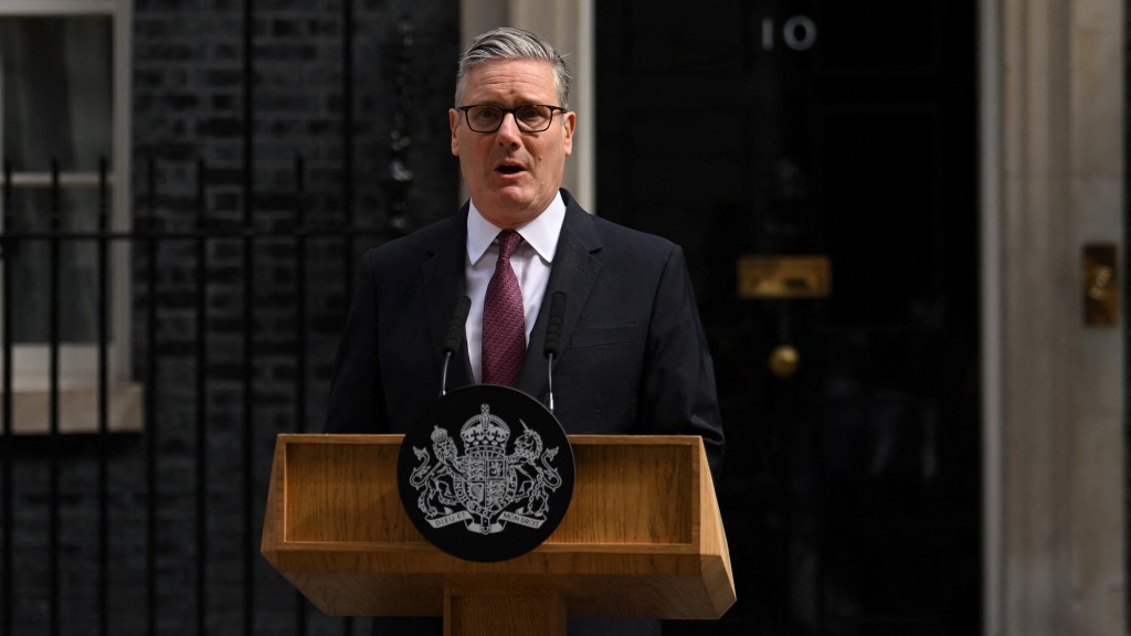 英国首相施纪贤宣布辞职。 路透社 英国首相施纪贤宣布辞职。 路透社