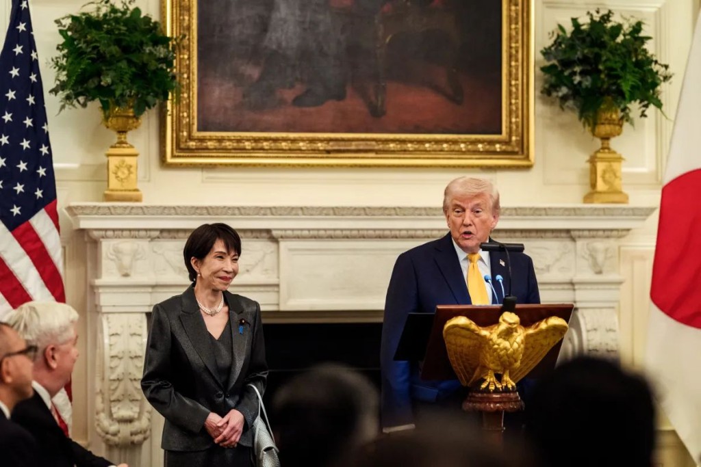 今年3月,白宫发放多张高市早苗访美期间与特朗普见面的照片。www.whitehouse.gov 今年3月,白宫发放多张高市早苗访美期间与特朗普见面的照片。www.whitehouse.gov