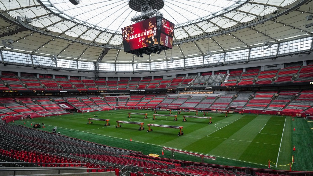 世界杯2026|加拿大温哥华BC Place体育馆。 美联社 世界杯2026|加拿大温哥华BC Place体育馆。 美联社