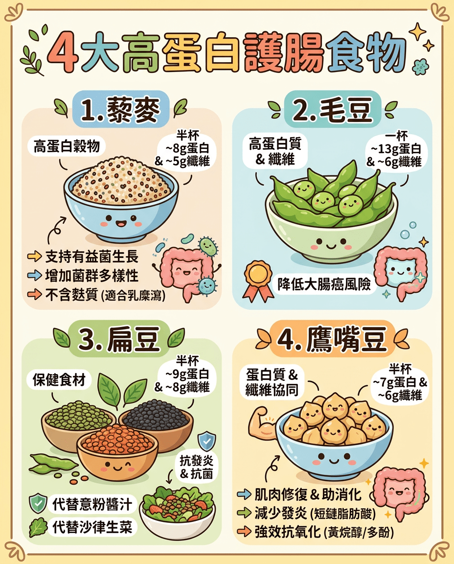 4大高蛋白护肠食物 4大高蛋白护肠食物