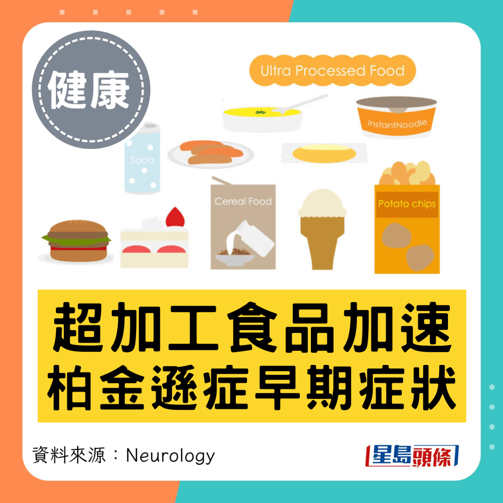 超加工食品加速 柏金逊症早期症状 超加工食品加速 柏金逊症早期症状