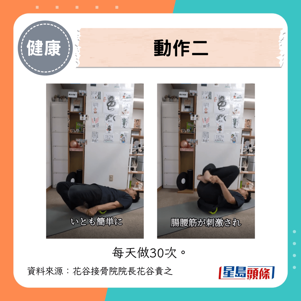 动作二:髂腰肌激活伸展 动作二:髂腰肌激活伸展