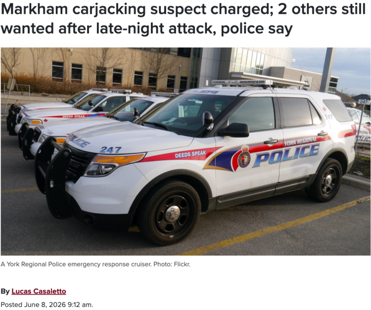 万锦Warden华人区惊现追尾劫车案，劳斯莱斯车主惨被暴打！22岁中东男被捕