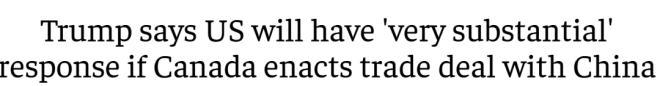 特朗普再放狠话, 要对加拿大采取重磅措施!