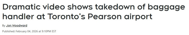 多伦多皮尔逊机场惊险追捕！行李工夹带毒品逃跑被按倒，判刑9年