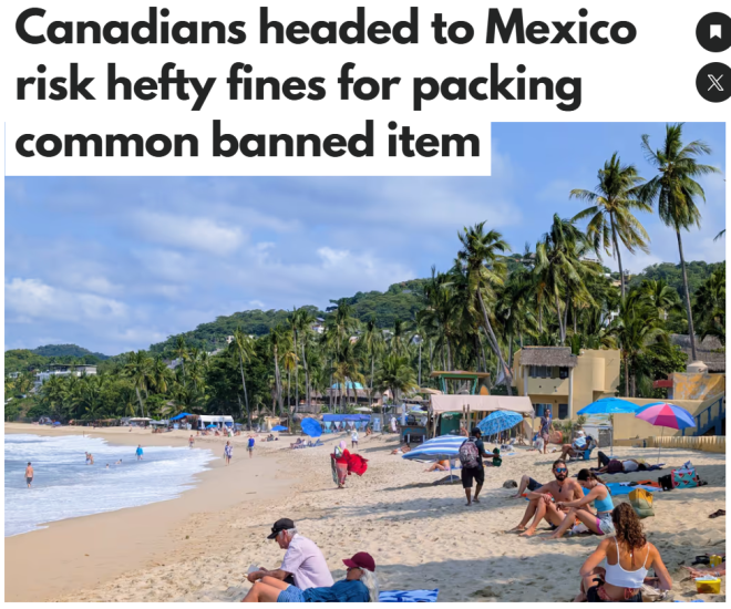 去墨西哥千万别带这类常见日用品: 最高罚$10万, 甚至坐牢