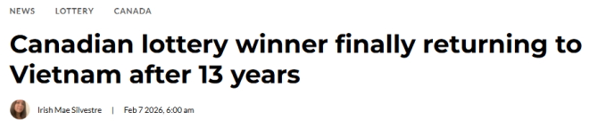 大多伦多连出"欧皇": 亚裔理发师中$50万, 13年来终于能回国!