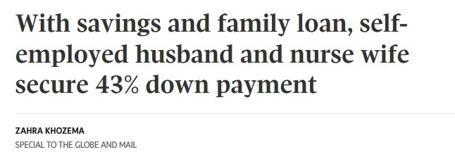 自雇也能拿好利率！多伦多28岁情侣首付43%买下首套房