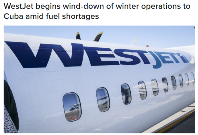 别去这个热门度假胜地 西捷冬季航线全停 加航紧急撤离被困旅客