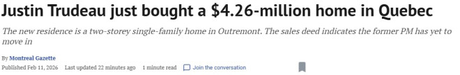 加拿大前总理杜鲁多买房！$426万购入近5000尺独立屋
