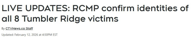 加拿大校园枪击案8名遇难者公布，总理将赴现场悼念