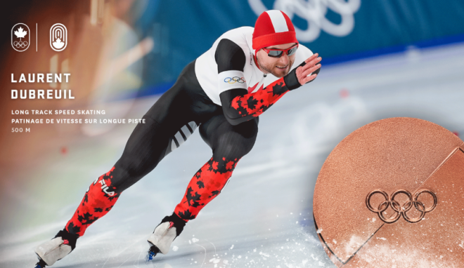 加拿大男子速度滑冰选手500米摘铜牌：女子冰球晋级半决赛