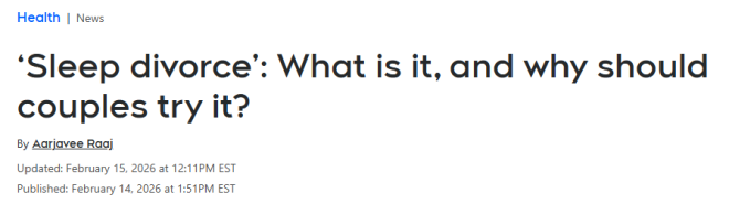 越来越多加拿大人选择"睡眠离婚": 分床睡反而更幸福!