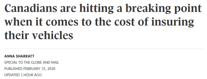 $1万二手车, 保费$6500! 多伦多爸爸想给女儿买车, 当场被吓懵