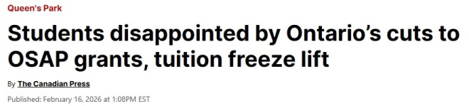 安省大砍助学金，多大华裔新生1.1万元补助要没？省长福特反呛