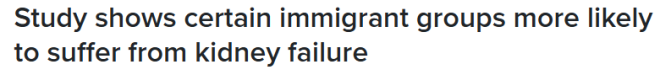 大多伦多69岁亚裔老妇肾衰竭! 专家发现: 这些移民肾病风险高!