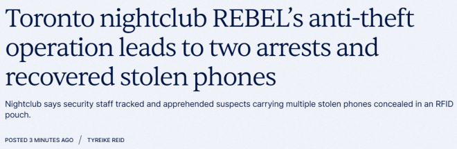 除夕不平静! 多伦多Rebel夜店抓了2人, 紧急提醒顾客保持警惕