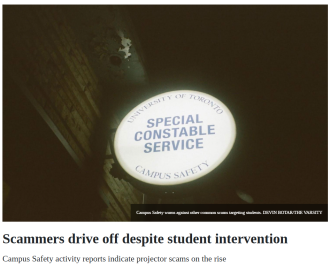 一个月8起! 多伦多大学留学生被疯狂盯上, 3个校区全中招