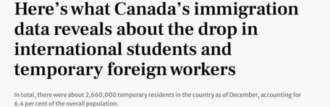 加拿大最新移民数据：留学工签210万人，一年暴减53%，难民51万！