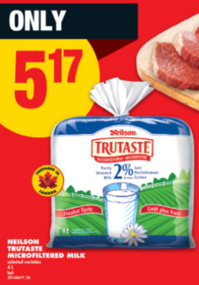 本周特价: 橙子$0.78 苹果$0.75 菠萝$2 牛眼肉$5.44 牛奶$5.17