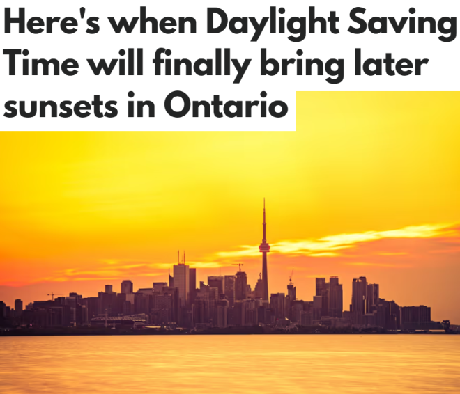 加拿大夏令时下周生效! 安省15cm暴风雪来袭: GTA危险了!