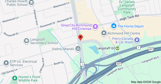 Map of Yonge St & Garden Ave, Richmond Hill, ON L4C 6Z1