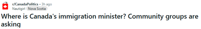 卡尼没选对人! 加拿大移民部长"划水", 几乎消失! 同事纷纷汗颜!