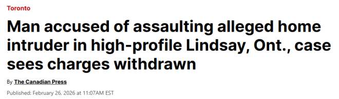 安省男子暴力"反击"入室劫匪, 已被撤诉! 两人都有不少前科!