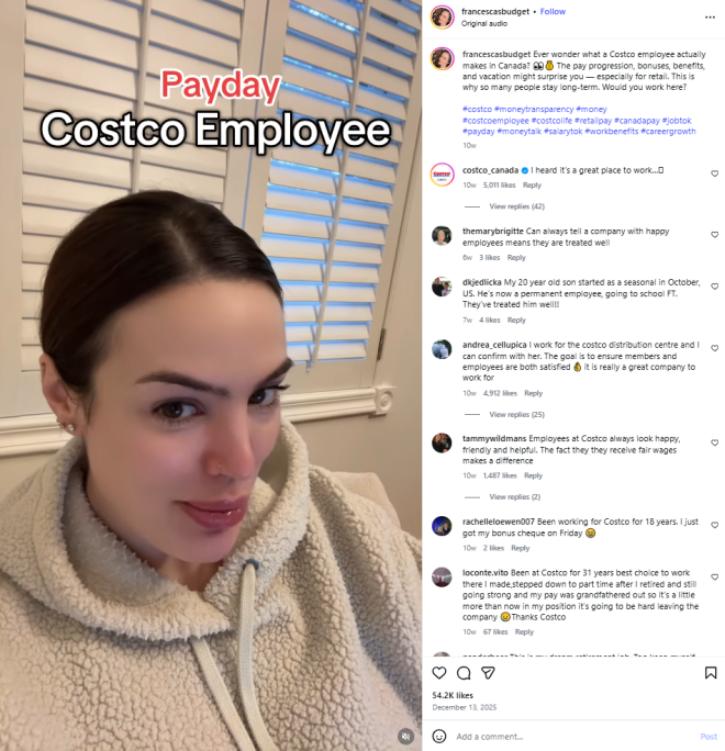 年入$7万+! 加拿大Costco工资揭秘: 时薪$33+$1万年奖+福利