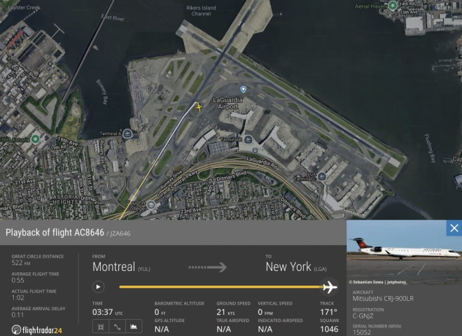 AC8646 Playback Flightradar24