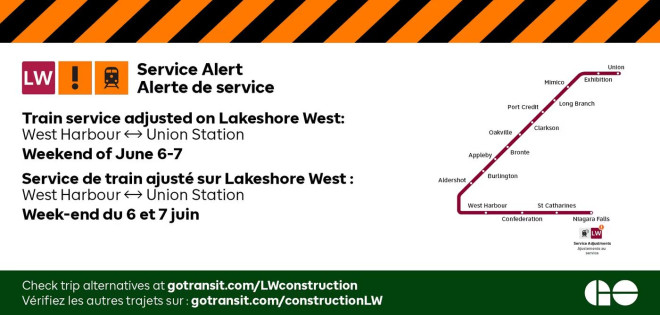 Lakeshore West 线班次调整