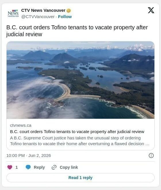 BC租房纠纷案出现罕见一幕：法官亲自下令租客搬离