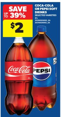 Coca-Cola / Pepsi 汽水 2 L