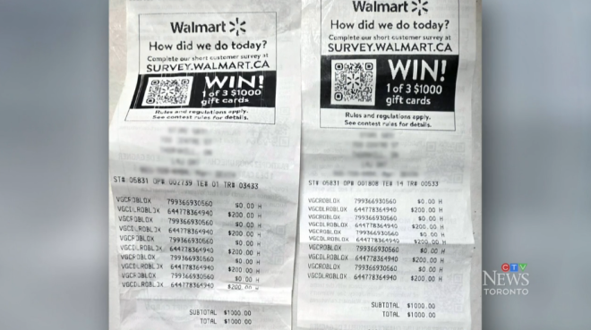多伦多亚裔夫妇震惊: 11岁儿子花$2000买游戏卡! Walmart拒退!