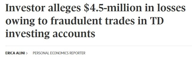 出国度假TD账户突被清仓！加拿大男子痛失$450万退休金