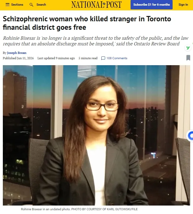 加女子在Shoppers被捅死！疑犯无条件释放