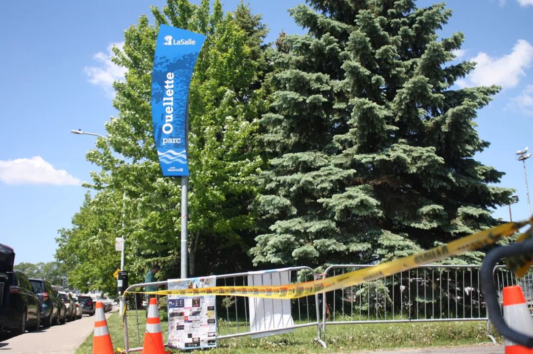 暴风后 Ouellette Park 被封锁