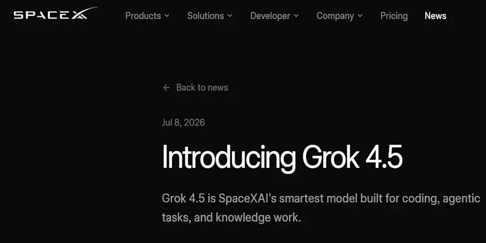 挑战OpenAI与Anthropic 马斯克发布Grok 4.5